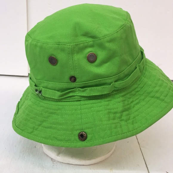 1 Top Pro Accessories Nwt Top Pro Green Fishing Bucket Hat Mens